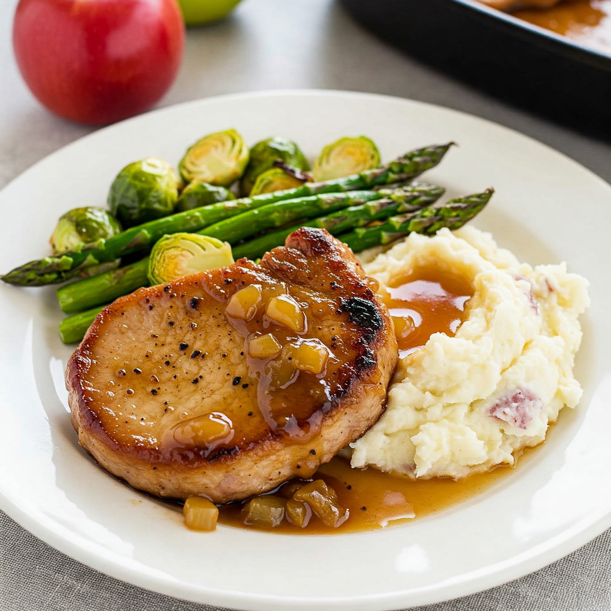 These Apple Cider Glazed Pork Chops