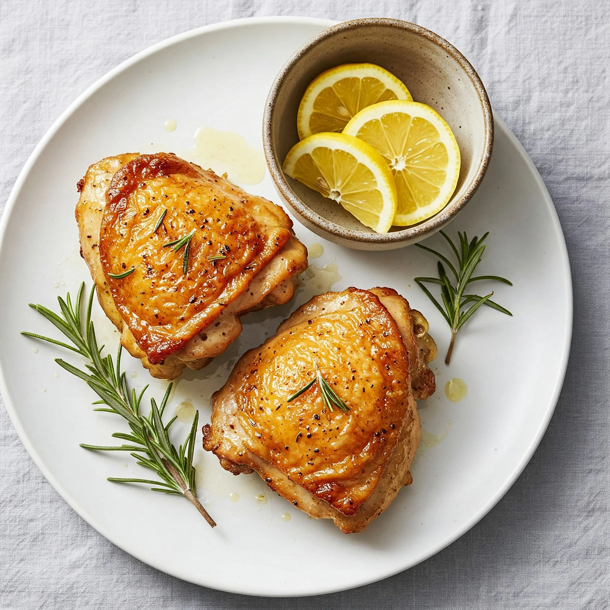 Lemon-Rosemary-Crispy-Skin-Chicken-Thighs