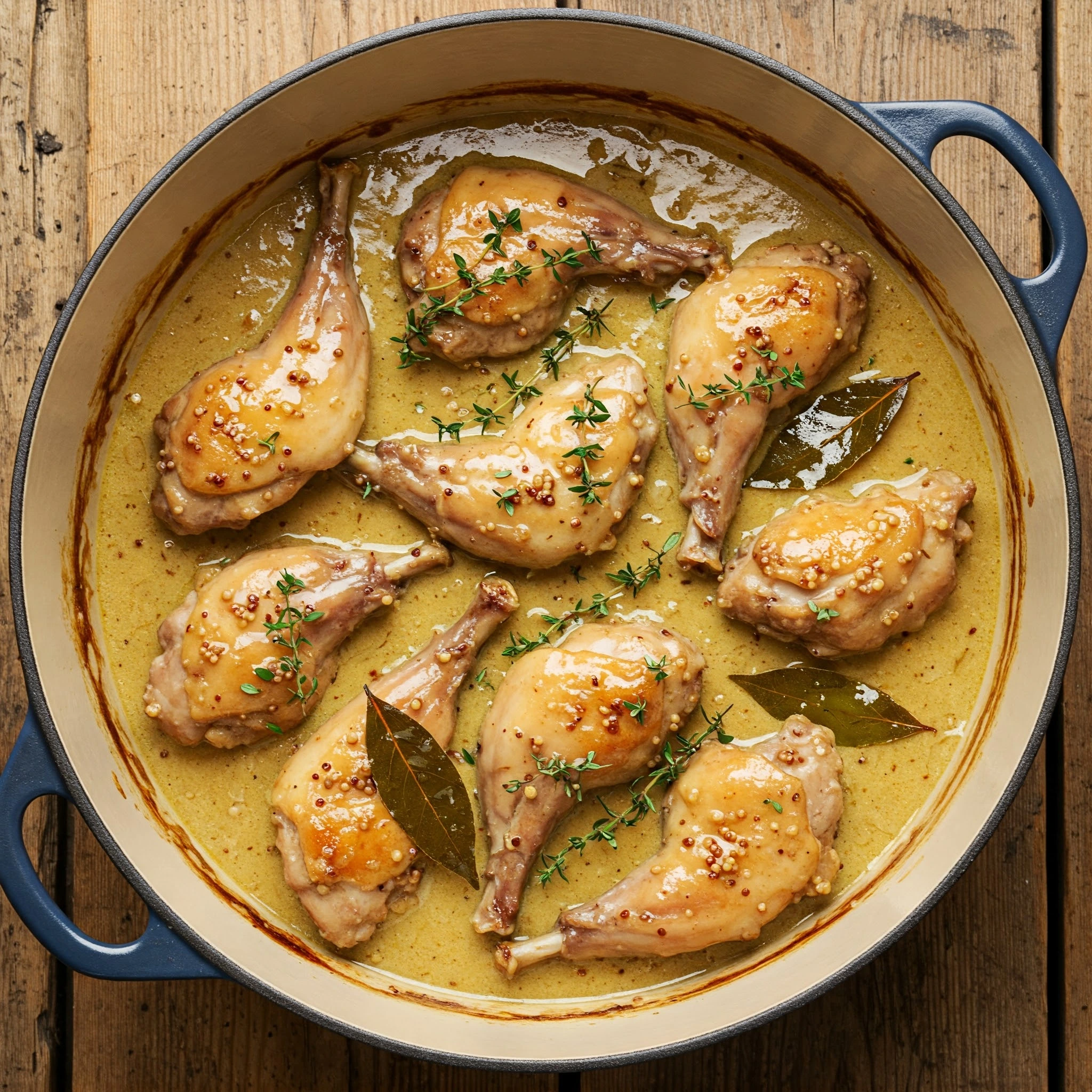 Mustard-White-Wine-Braised-Rabbit-Recipe