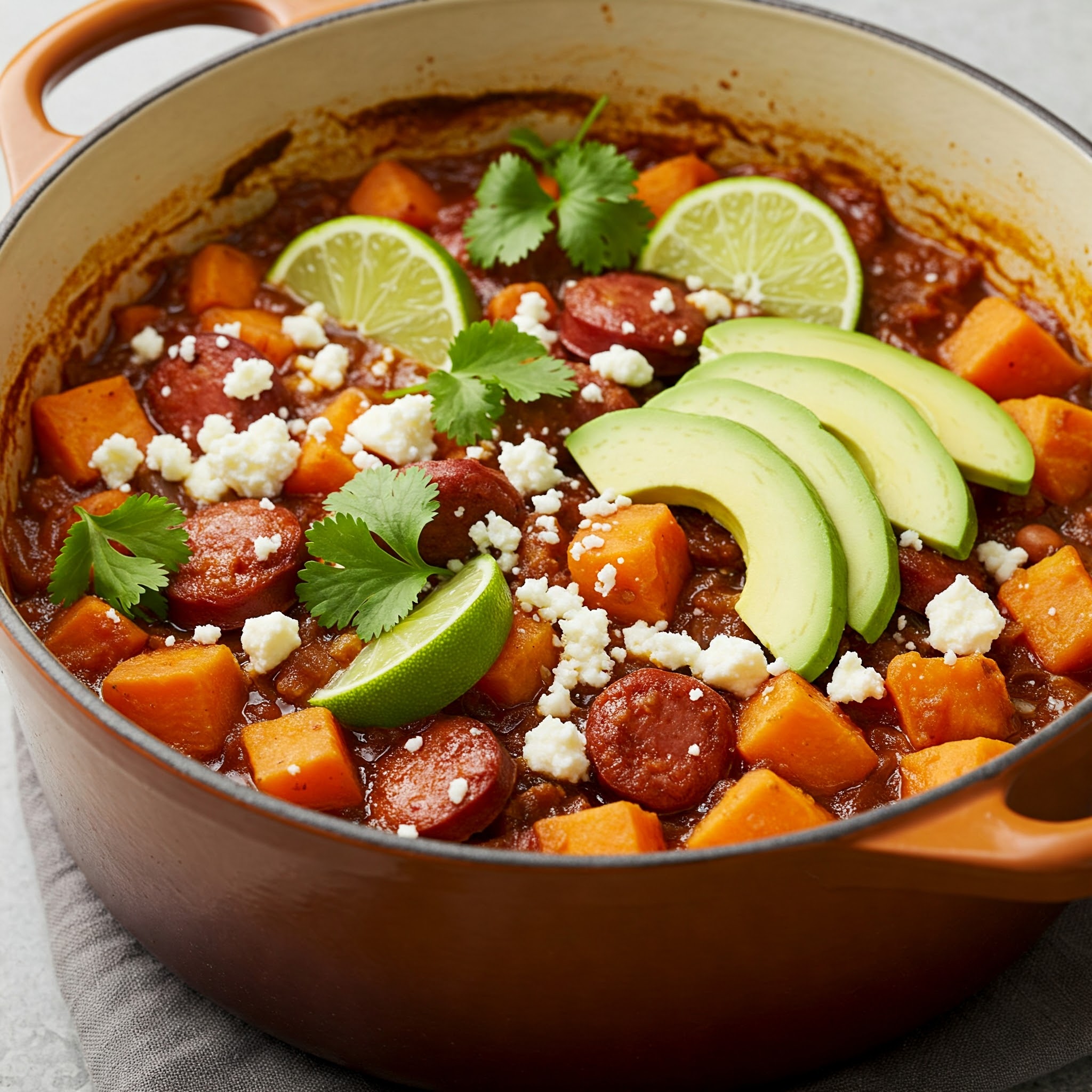 chorizo and sweet potato stew