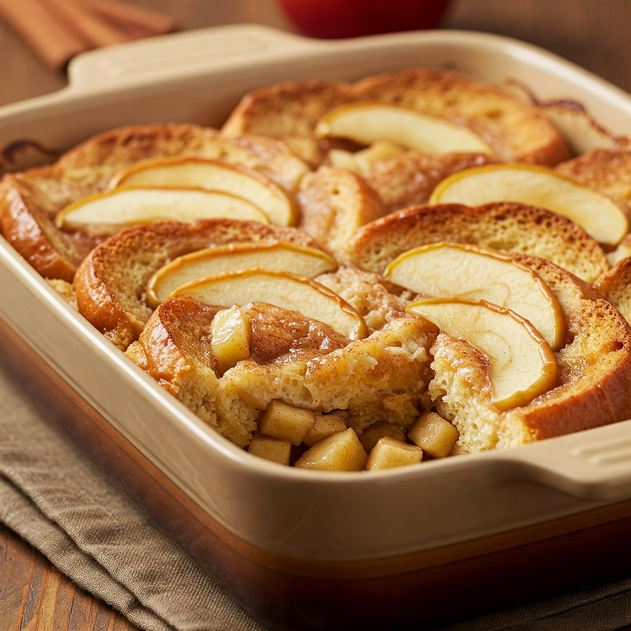 Delicious Baked Apple Cinnamon French Toast Casserole