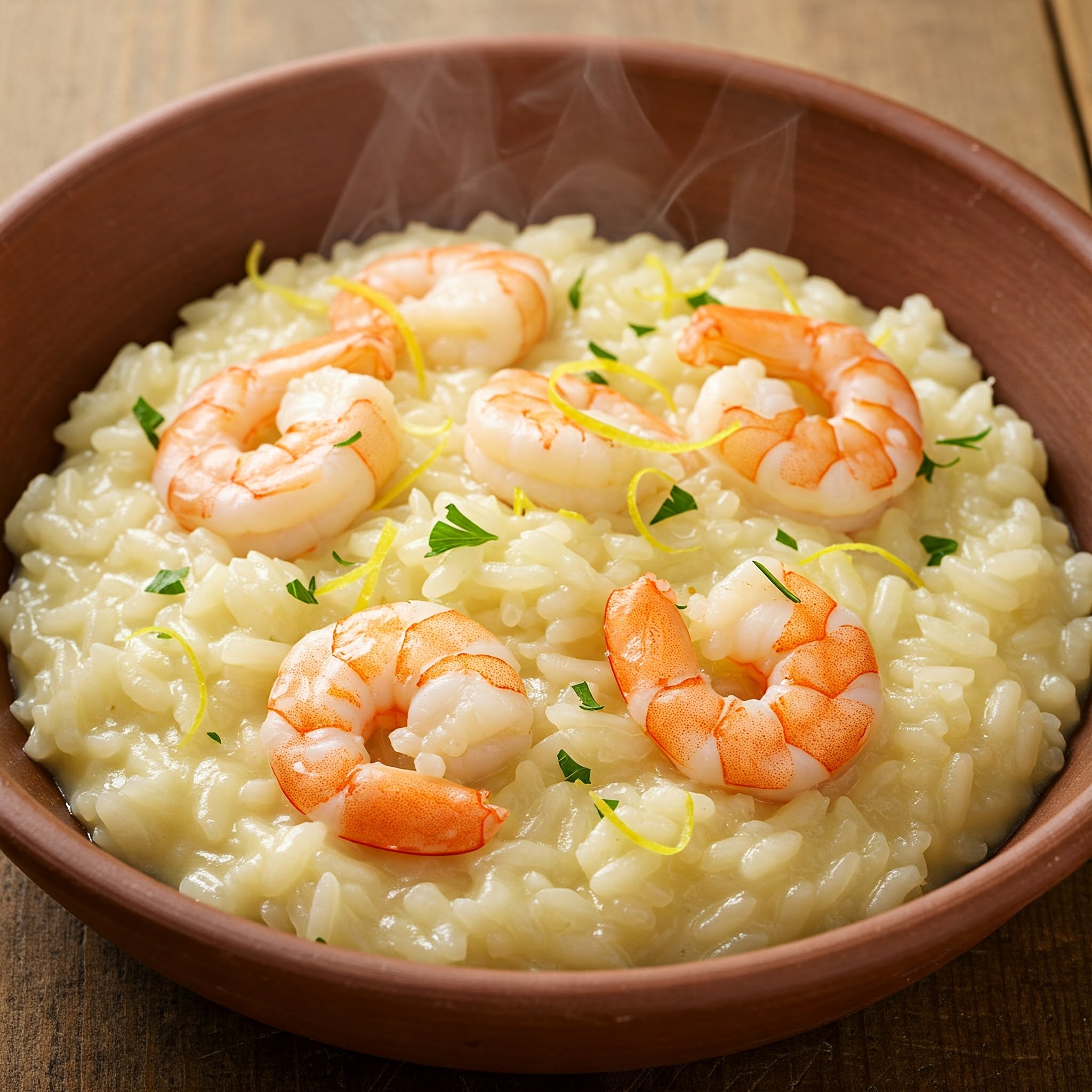 Deliciously Creamy Lemon Shrimp Risotto