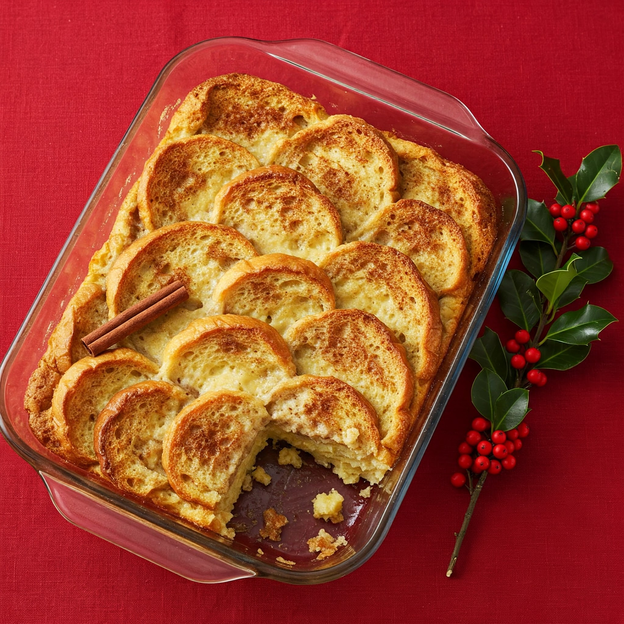 Eggnog French Toast Casserole