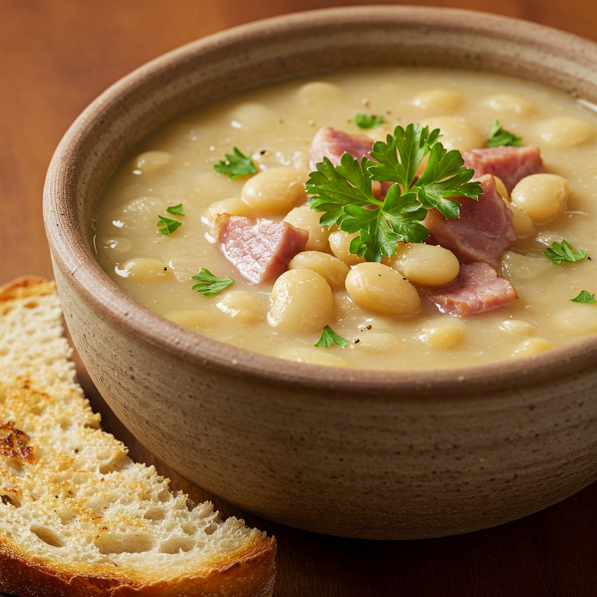 Hearty Lima Bean & Ham Soup