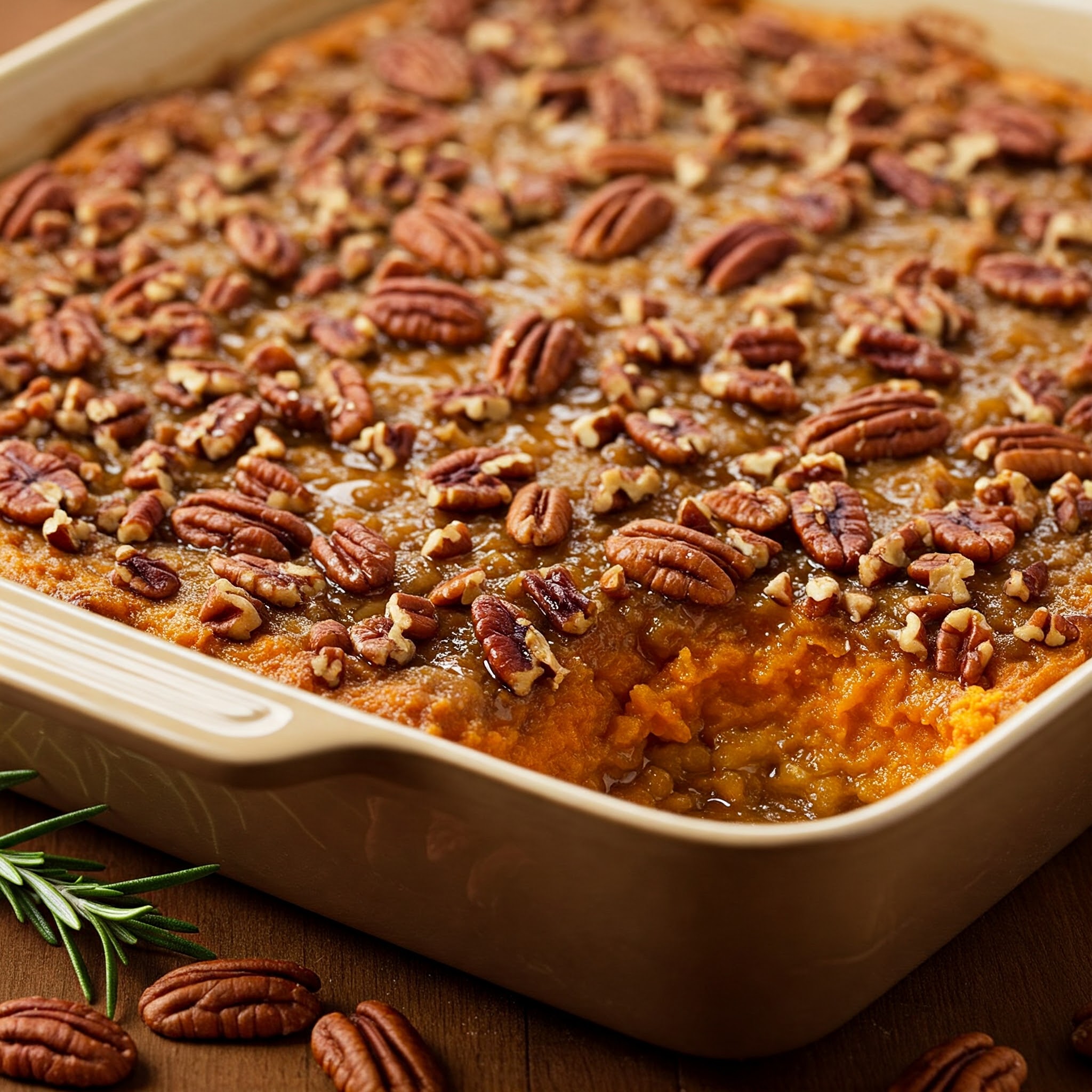 Maple Pecan Sweet Potato Casserole