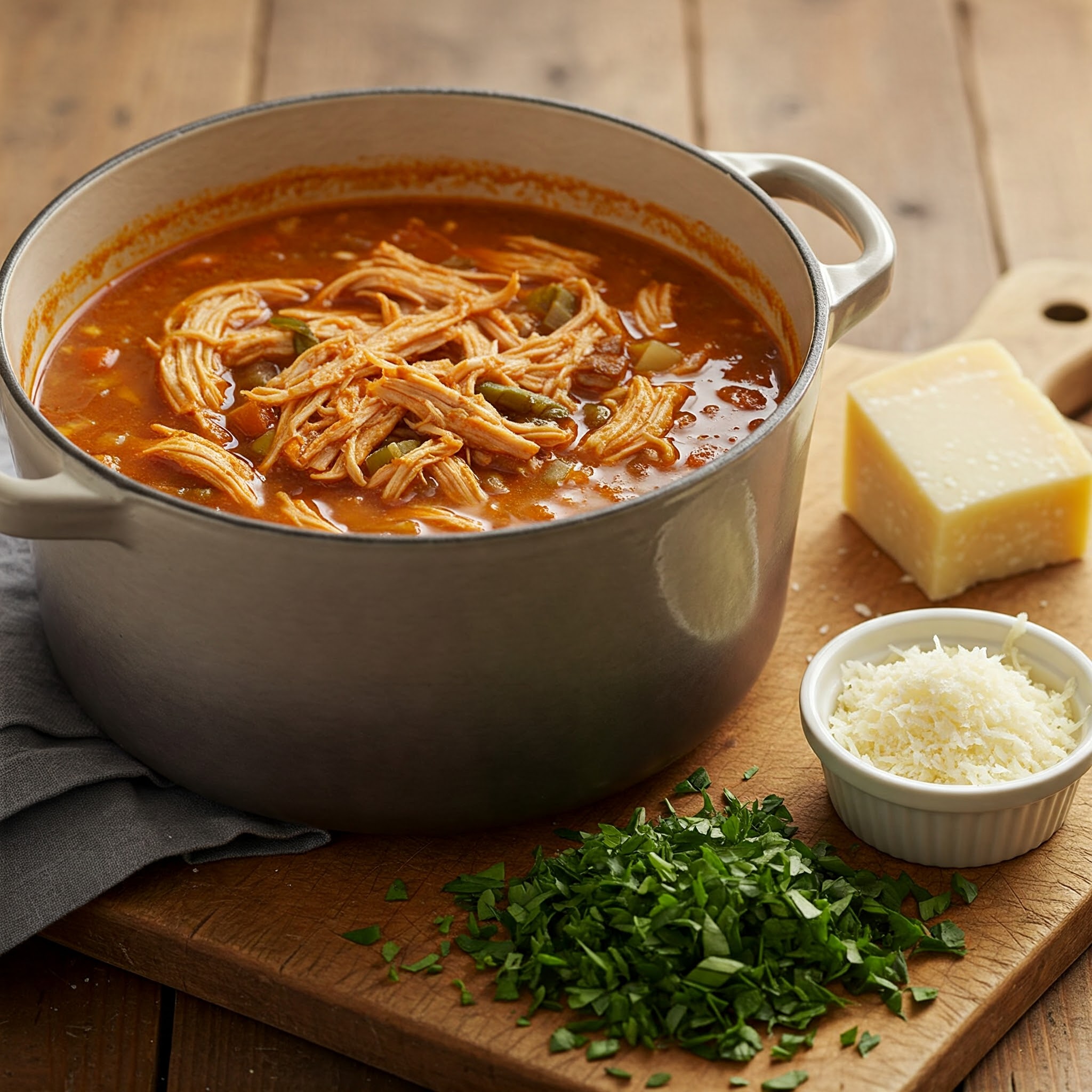 One-Pot Minestrone Soup with Chicken Recipe