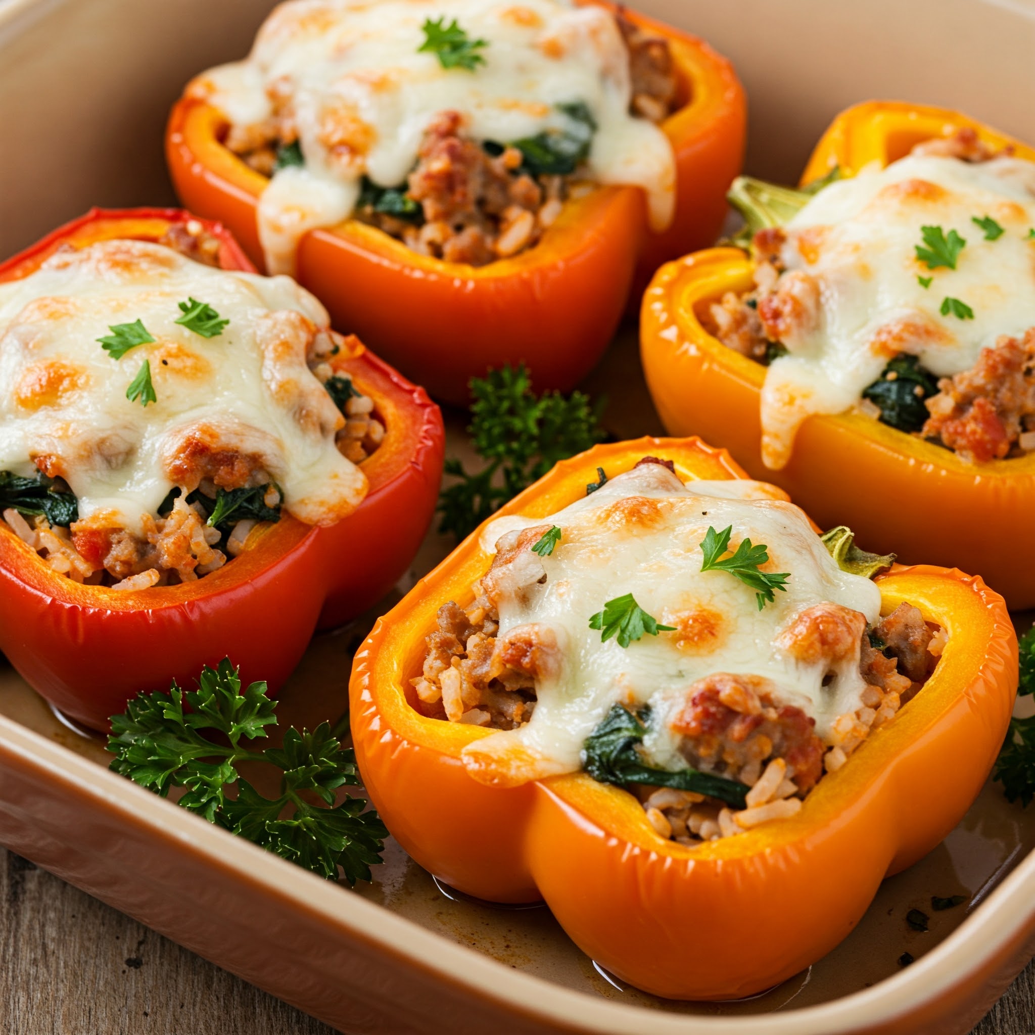 Robust Italian Sausage & Spinach Stuffed