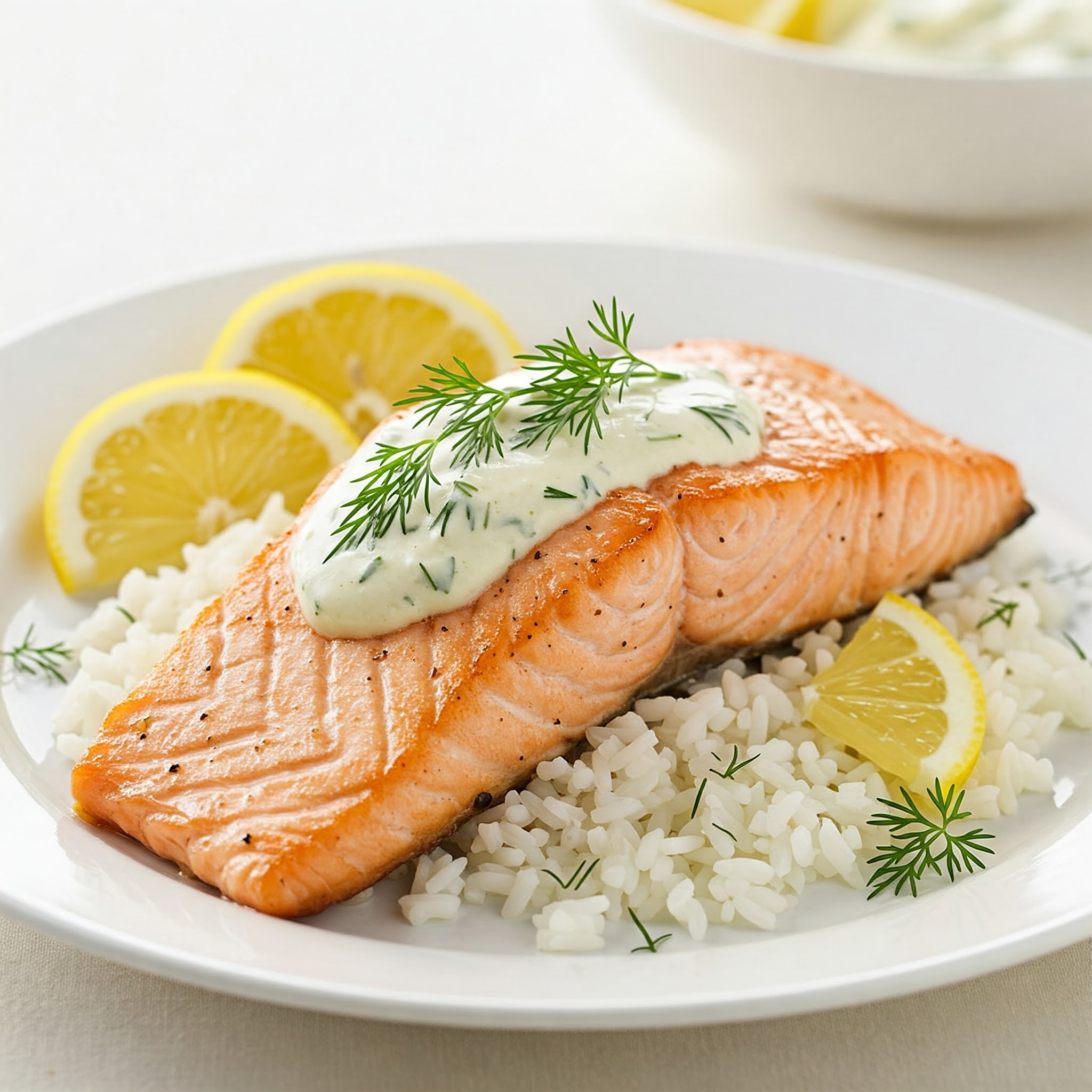 Buttery “Marry Me” Salmon with Lemon Dill Sauce