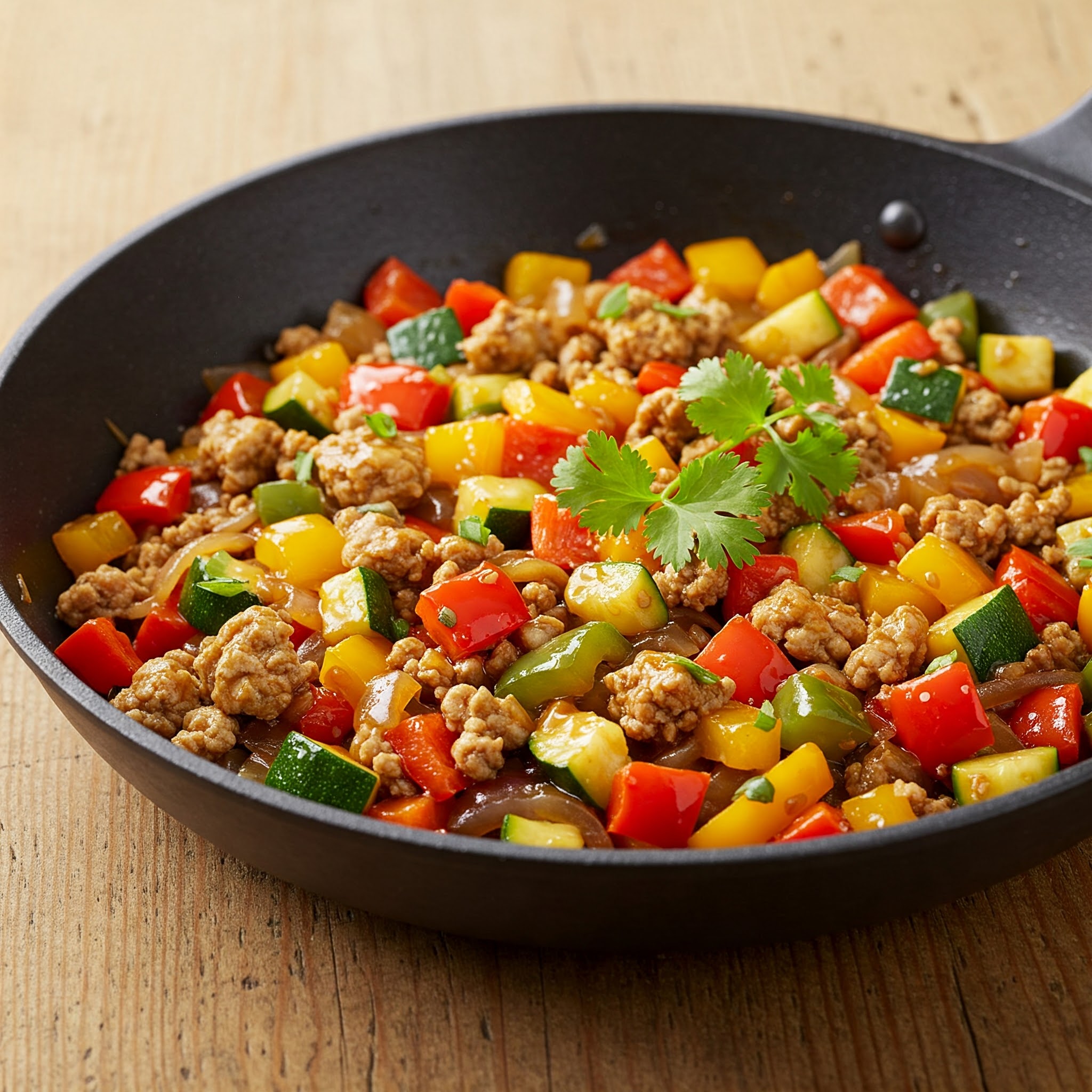 Zesty Turkey & Bell Pepper Skillet